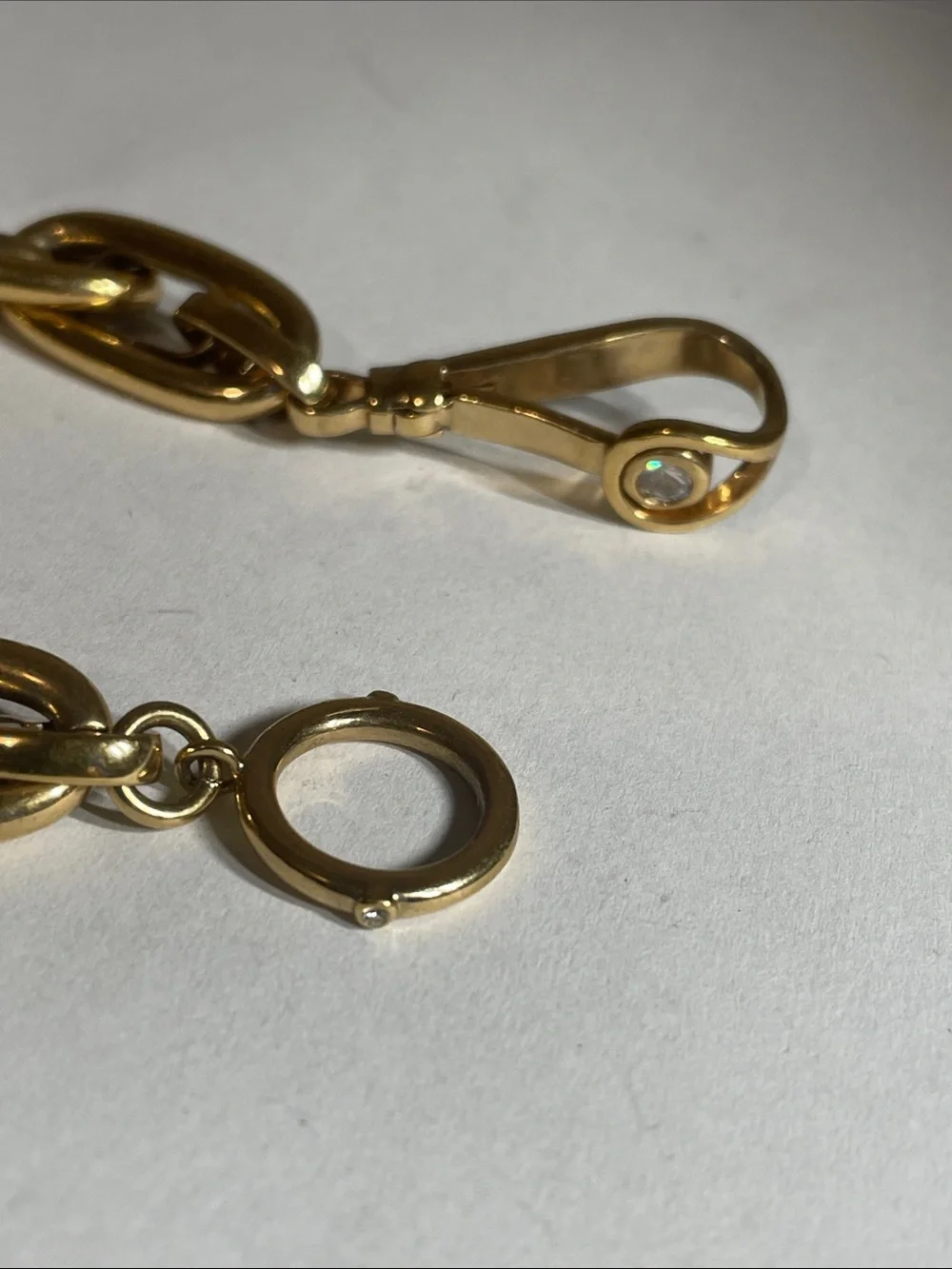Gold-Link Chain Bracelet Watch Accessory - Classic Polished Finish